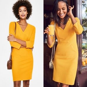 Boden Bronte Ottoman Career Casual Dress in Happy